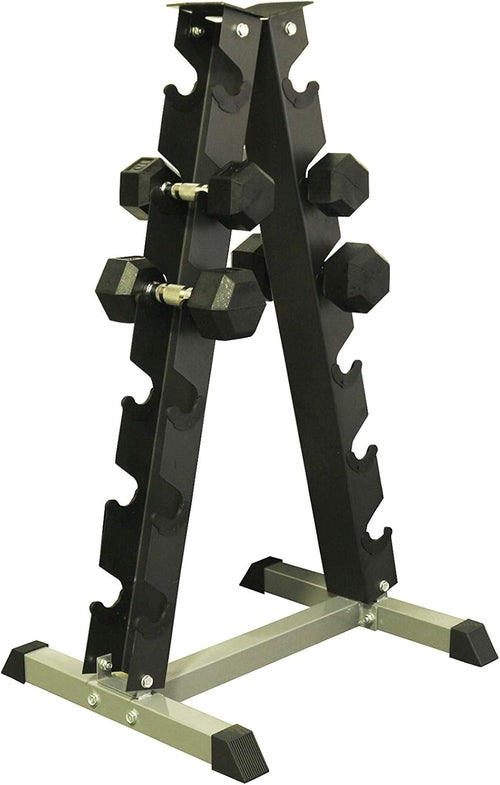Maximize Floor Space with Our A-Frame Dumbbell Rack Stand - Solid