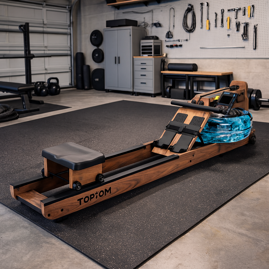 Compact Rowing Machine for Home Use | Solid Wood |