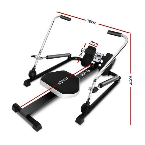 Luxury Rowing Machine Rower Hydraulic Resistance Fitness Gym Home